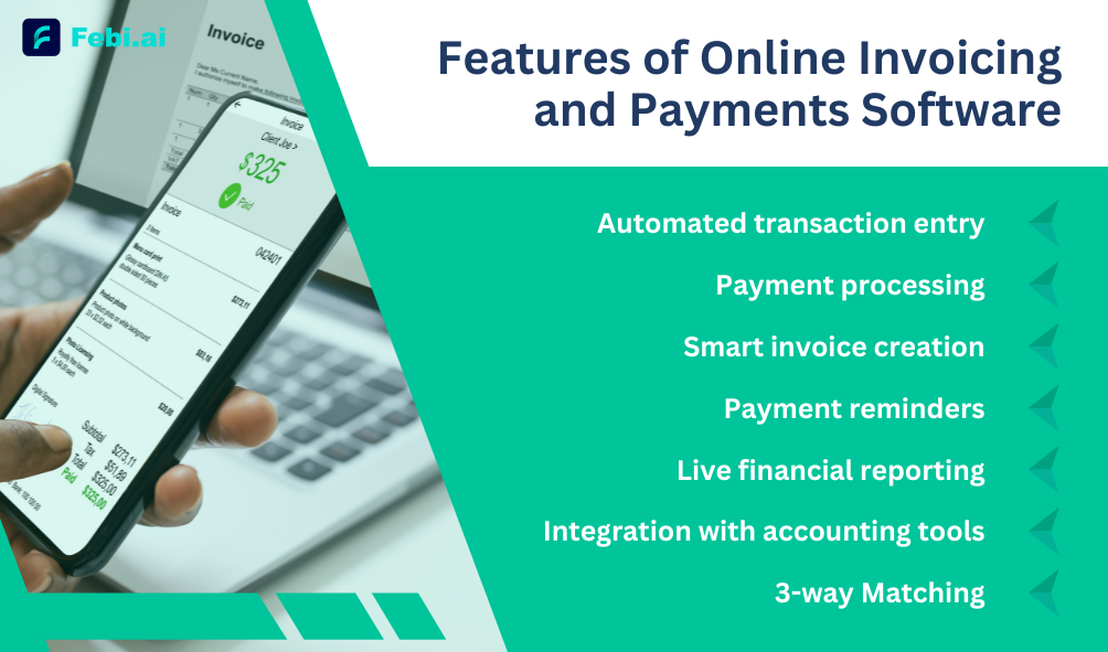 Features Of Online Invoicing And Payments Software