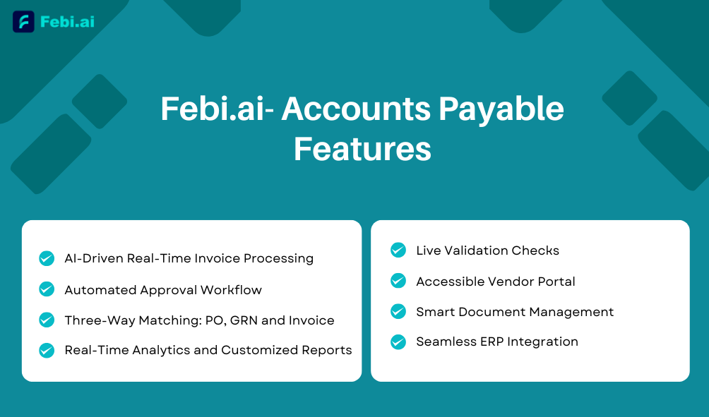 Febi.ai Accounts Payable Features